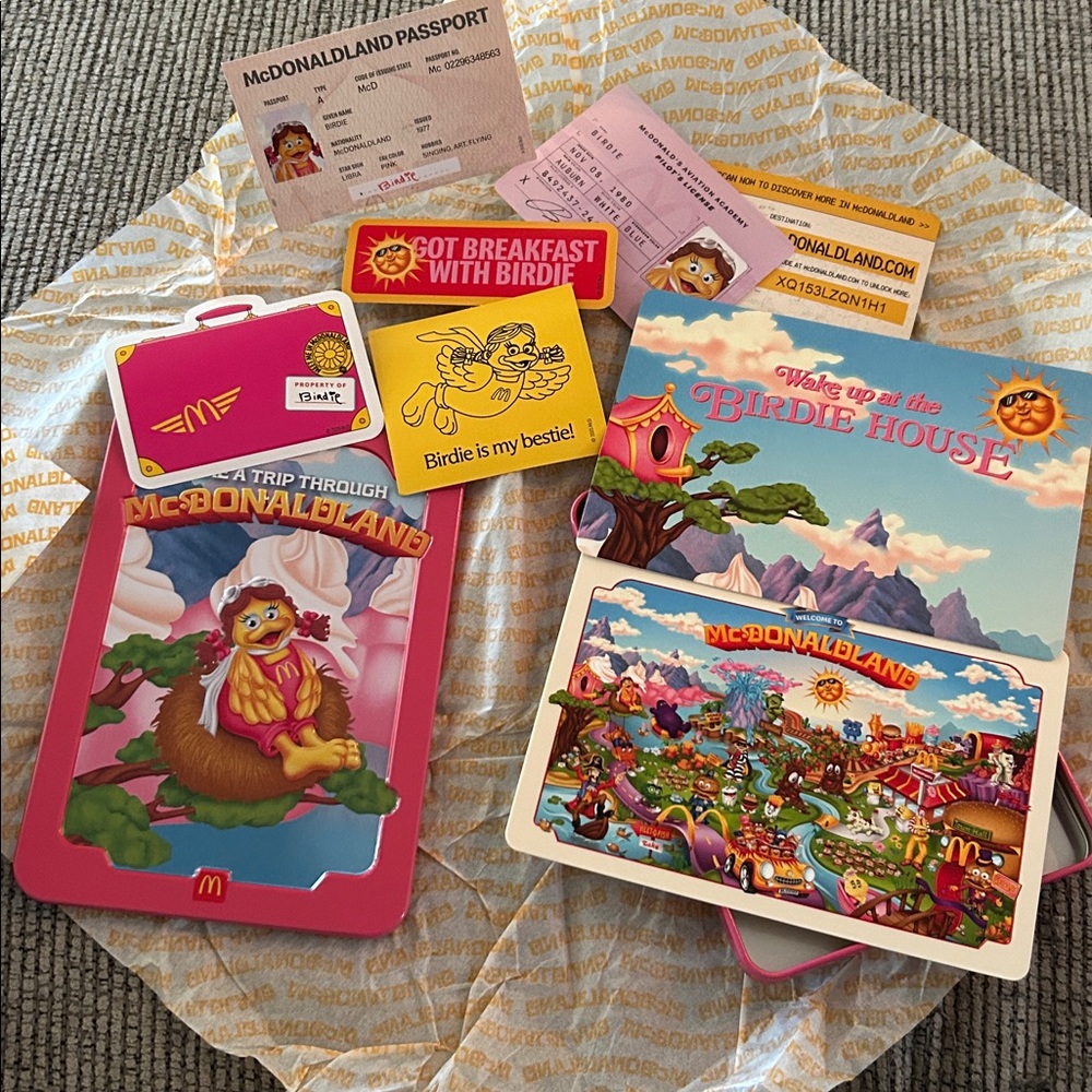 McDonald's McDonaldland Birdie Tin Set NEW